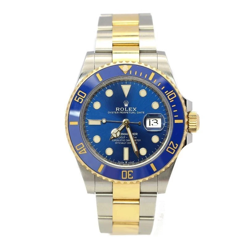 99新 Rolex/劳力士 潜航者 41mm/126613/间金蓝水鬼/全套
