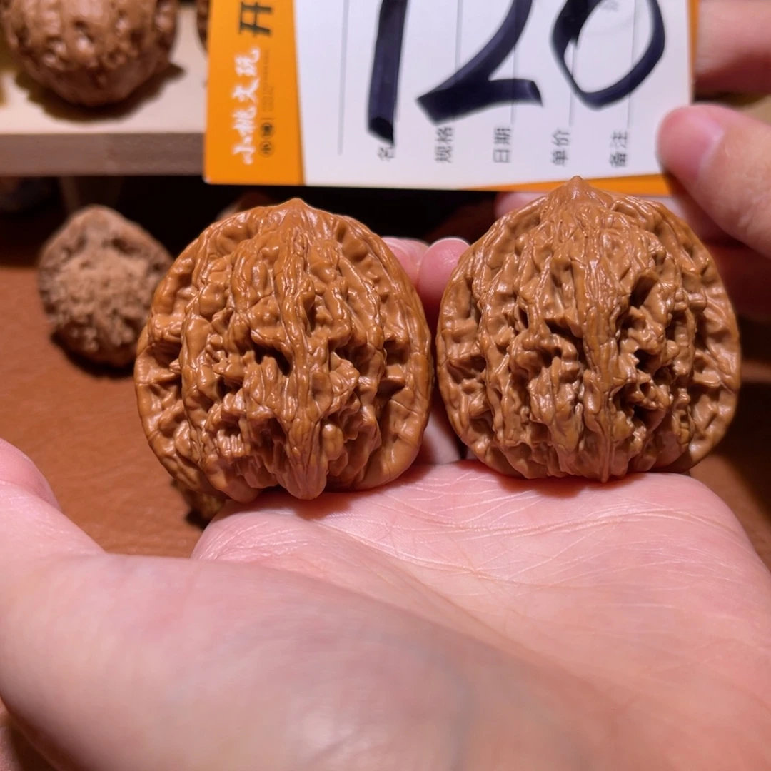 文玩核桃把件全品43虎头