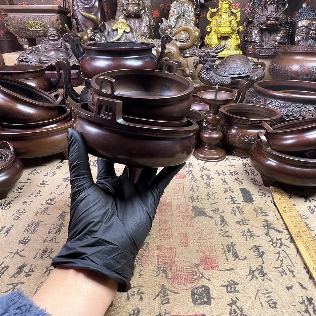 刘*祥香炉 家用供香炉 风水摆件 聚宝盆 家居摆件