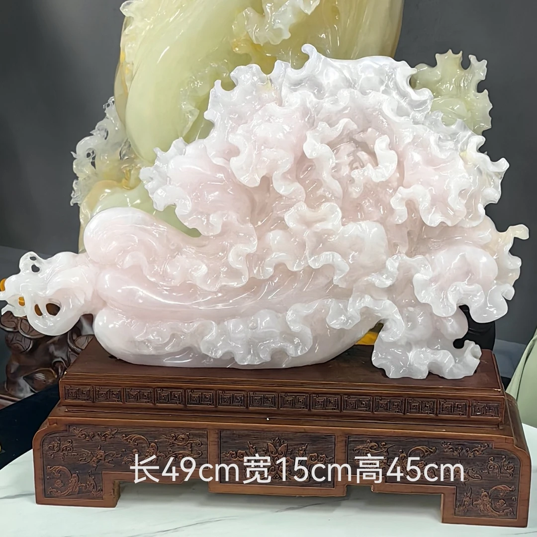 横财白菜百财博物架电视柜家居摆件手工雕刻