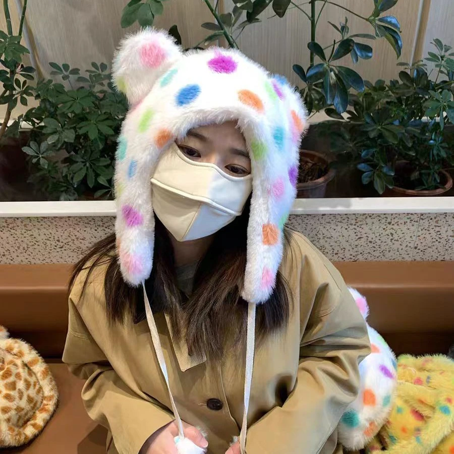 高品质尾单毛绒帽子