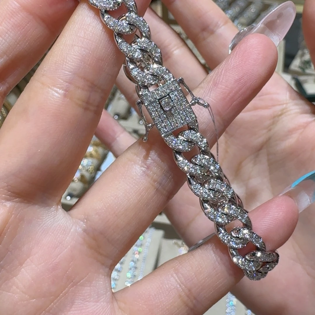 手链钻石18K金镶嵌