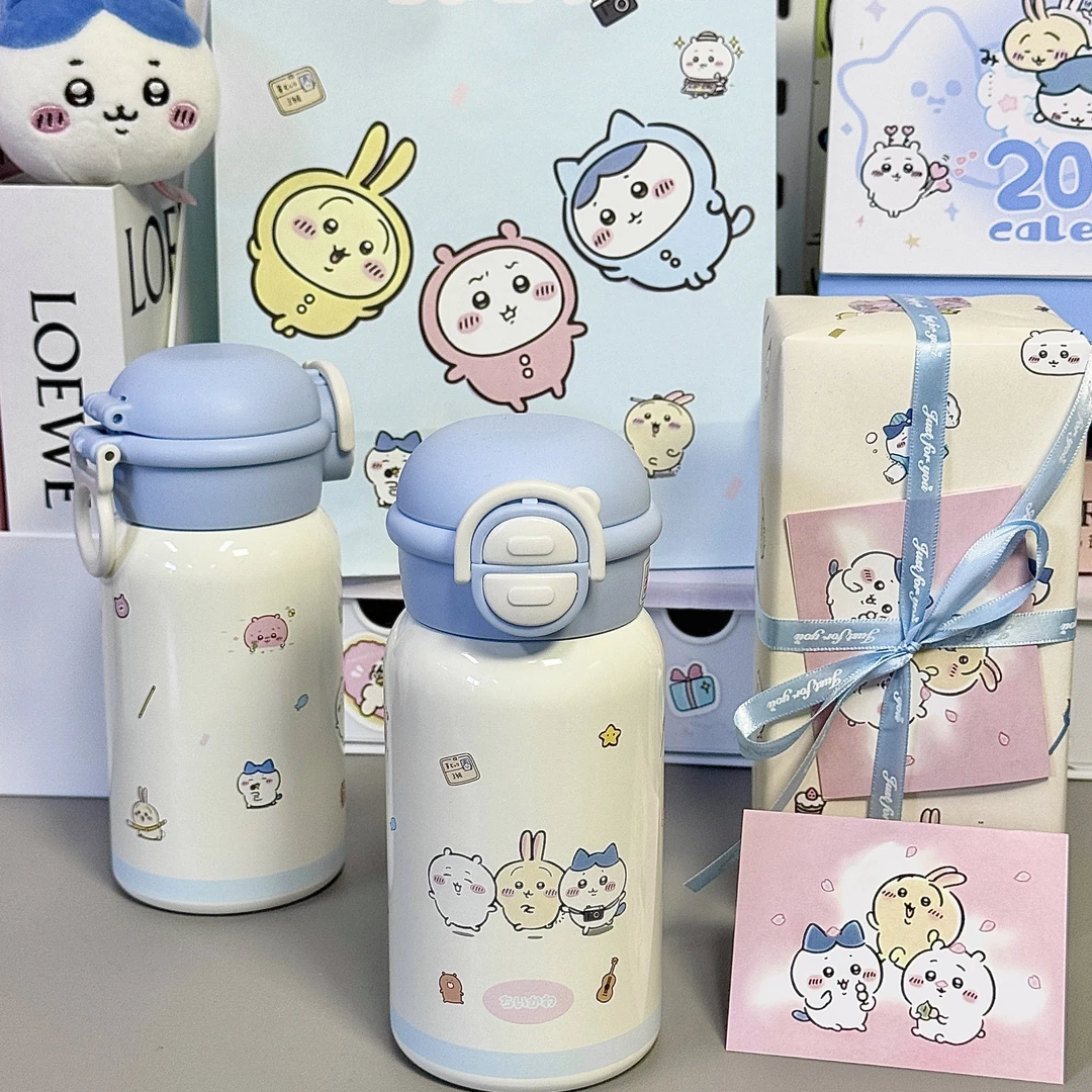 吉伊卡哇新款乌萨奇保温杯316不锈钢水杯便携塑料生日礼物送闺蜜