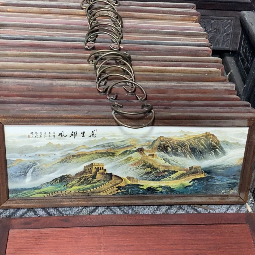 瓷片53*21*1景德镇瓷板画柴窑烧制