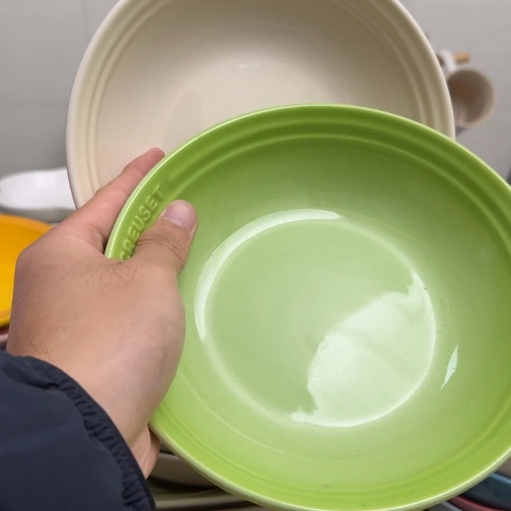 瓷片微瑕2个7英寸燕麦盘