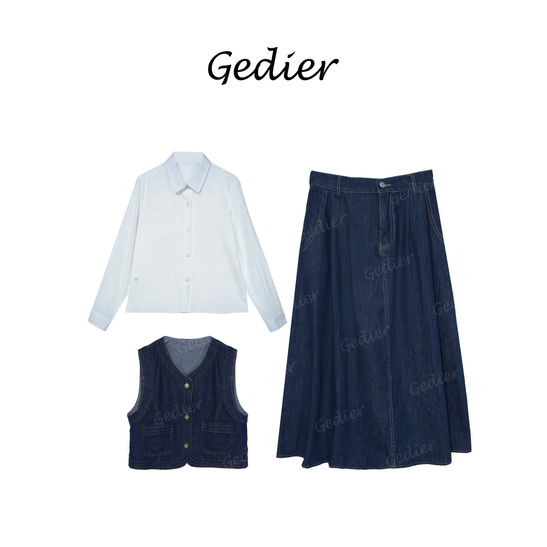 【歌蒂尔Gedier】 2025年春季欧若风经典牛仔三件套 DG510562Y