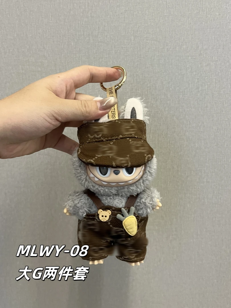 特色站立款背带裤拉布布娃衣适合毛绒搪胶娃娃