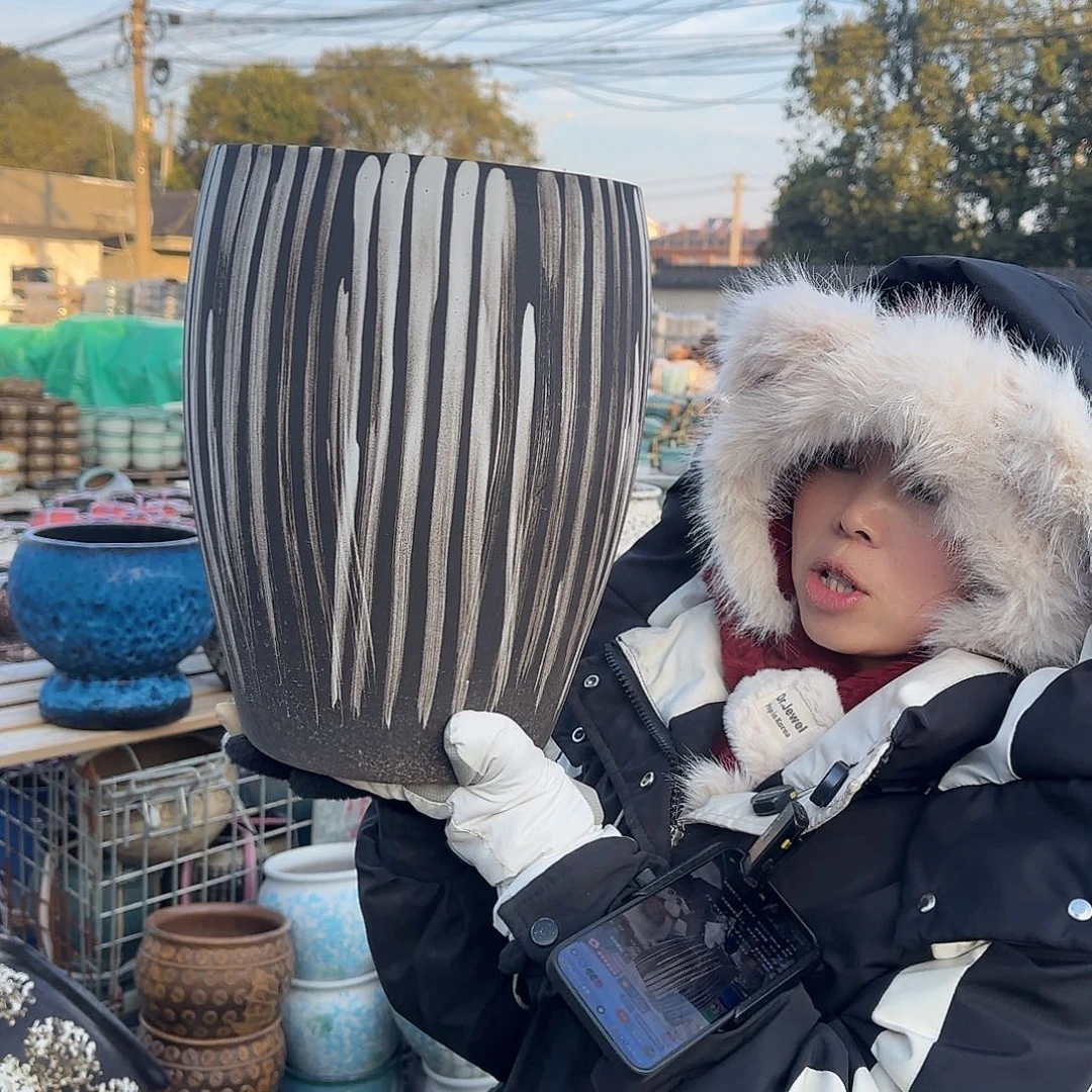 王嫂花盆1228-342高33口23