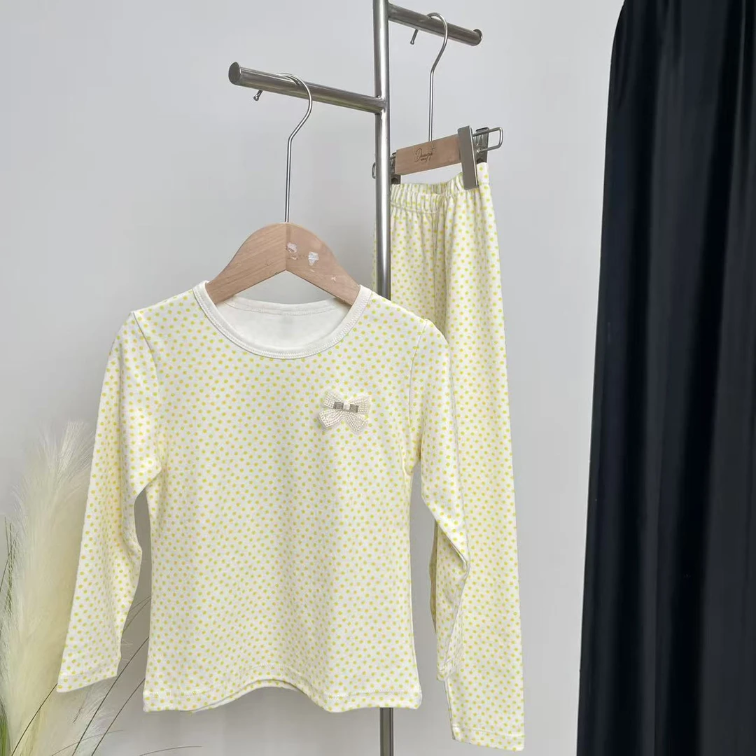 秋冬家居服套装黄点 6058舒系