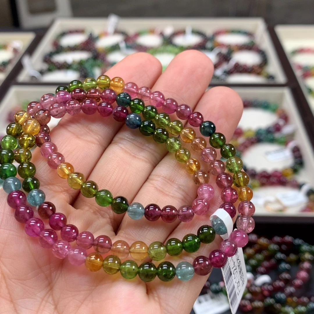 碧玺手链未镶嵌5.2左右