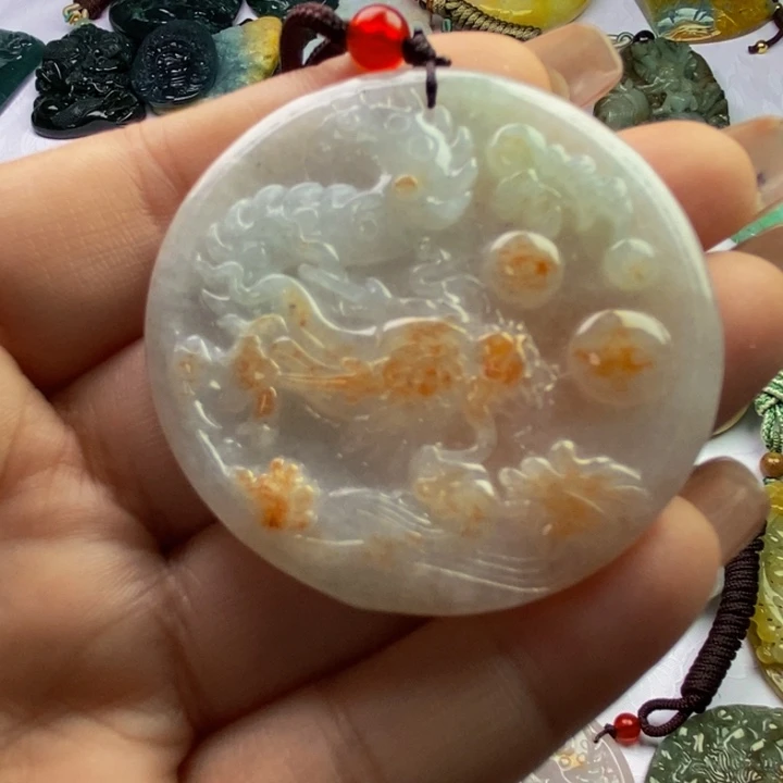 S***u翡翠未镶嵌挂件翡翠