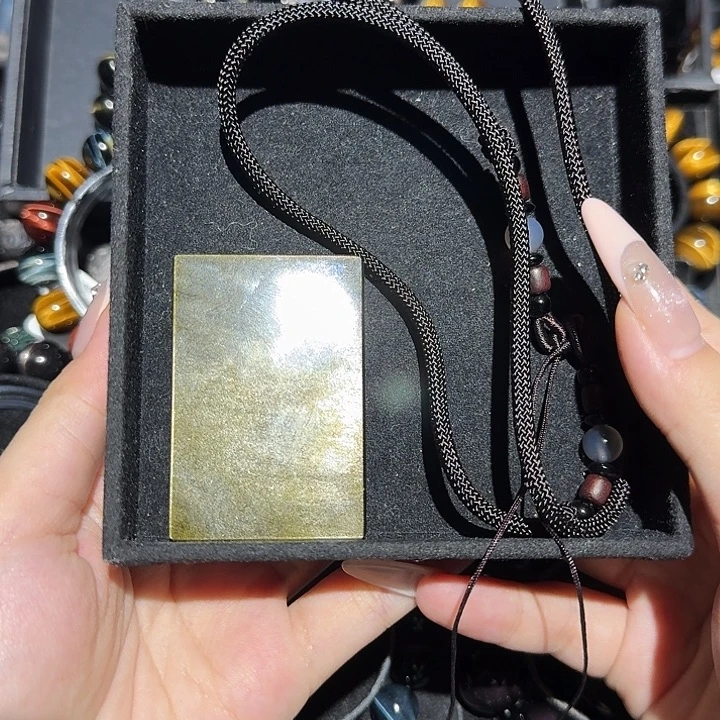 大***天黑曜岩未镶嵌手链