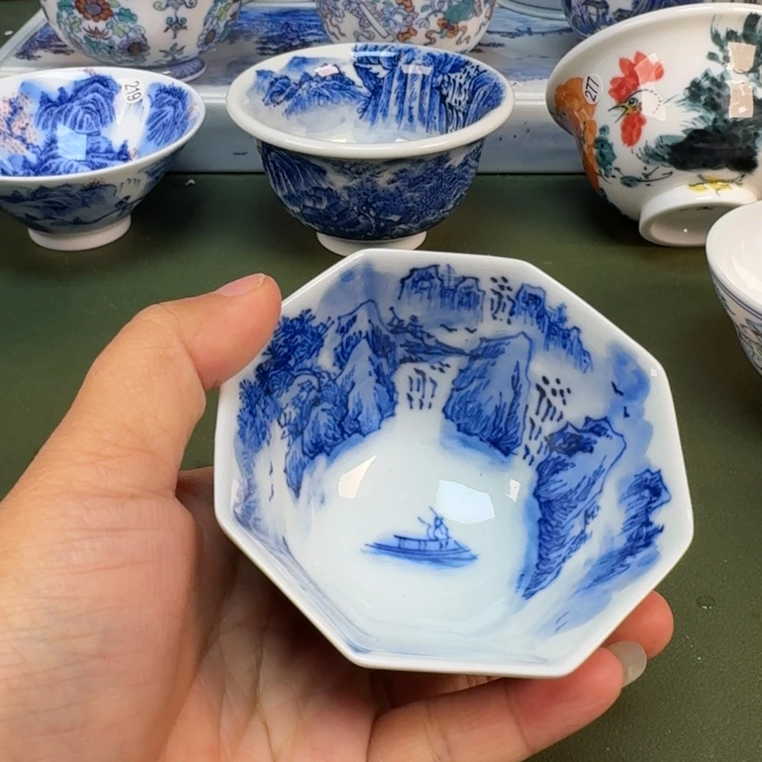 陶瓷景德镇纯手绘茶具圆圆257