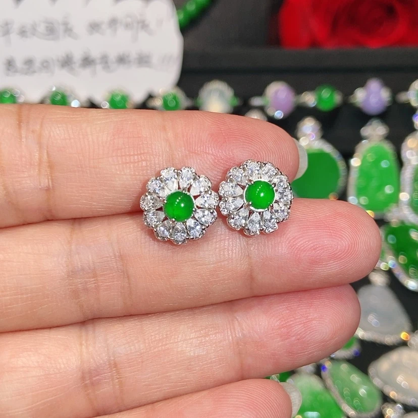 【闪购商品】未镶嵌翡翠耳饰天然翡翠