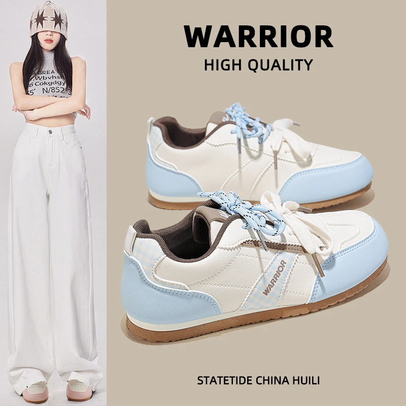 Warrior/回力秋季女鞋2025今年流行鞋子女ins潮牌百搭德训鞋韩版