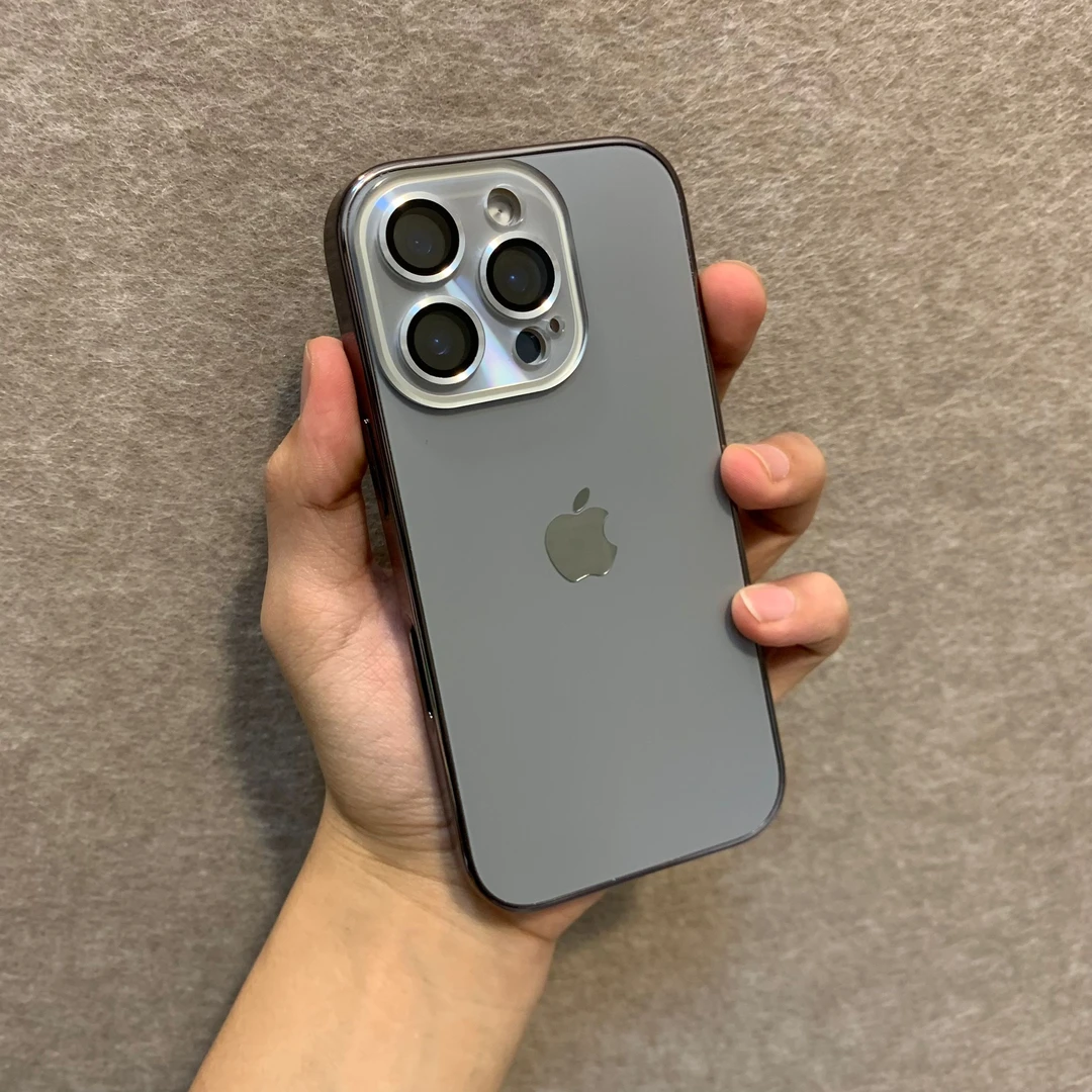 纳米原机钛灰色适用iPhone16Pro手机壳AG纳米防指纹15磨砂13/14PM