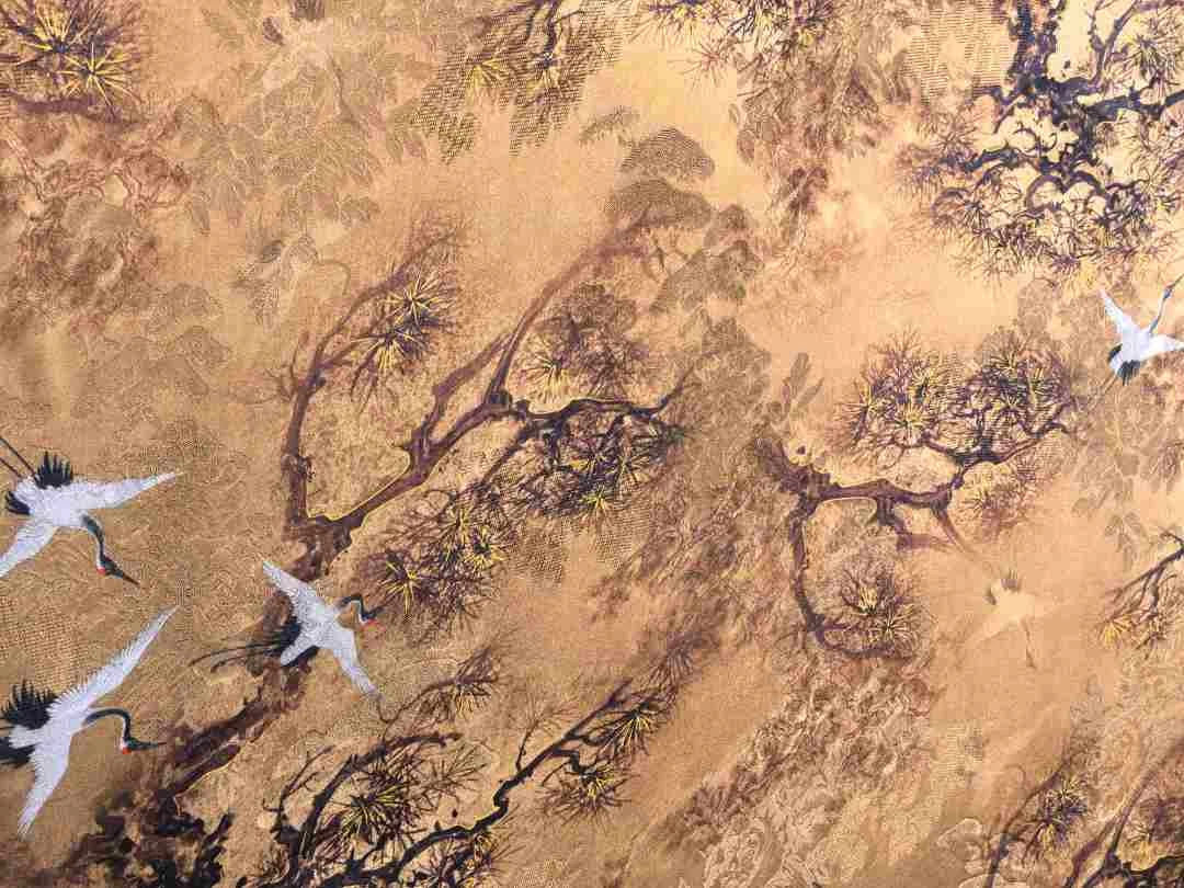 新中式花萝 闲云野鹤 数码印花面料