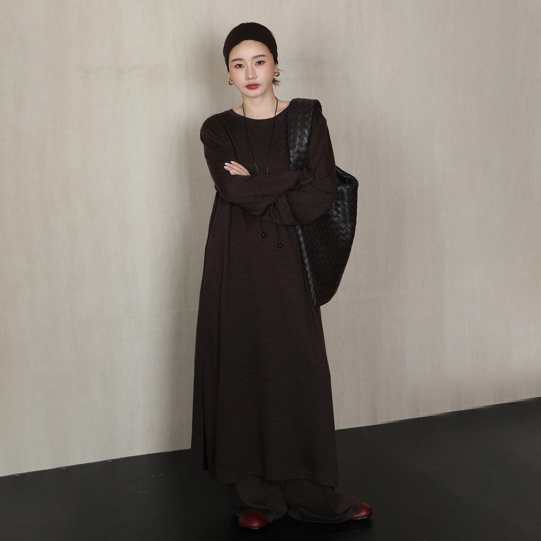 【CHUMINGMING】《慢人》慵懒羊毛T裙SH2532