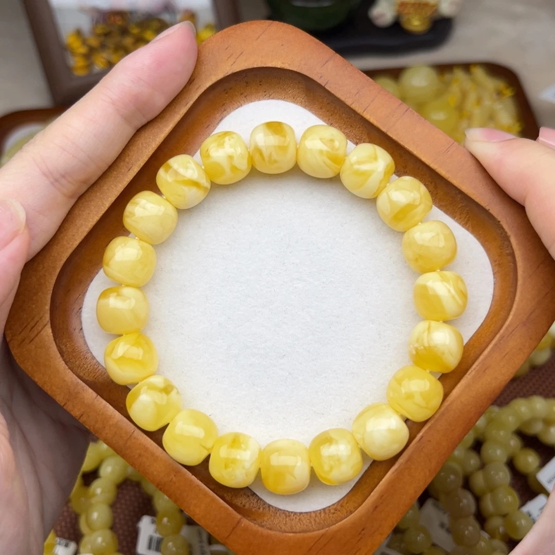 蜜蜡未镶嵌珠宝奇石11.8mm微微微瑕系列性价比高