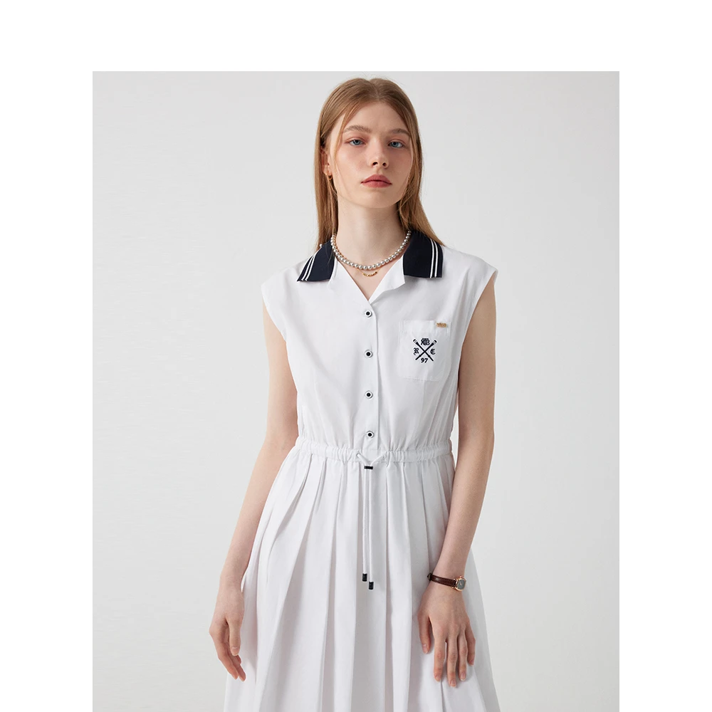 Teenie Weenie小熊连衣裙女25年夏季新款TTOW252402W