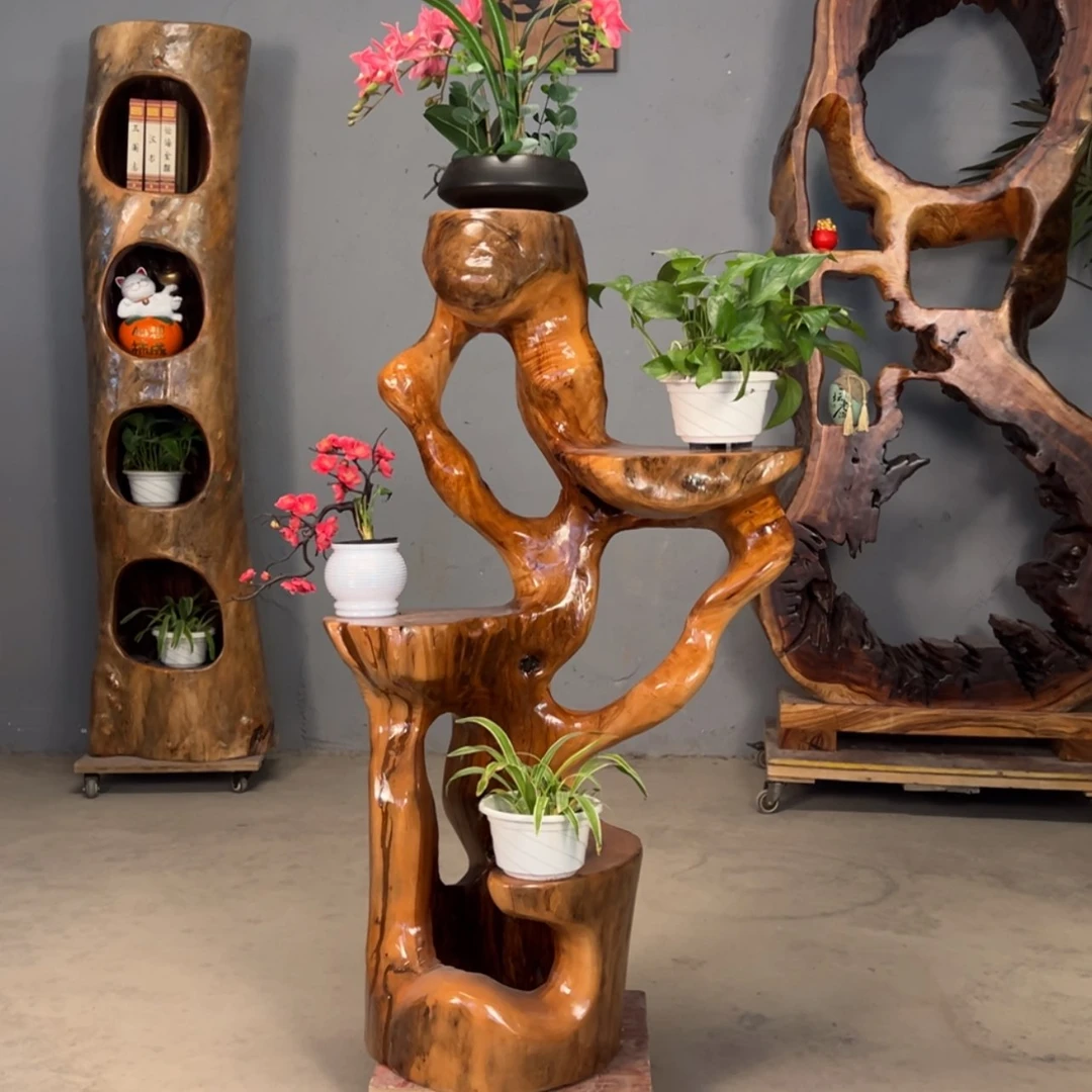 【闪购商品】荷**青香樟木花架