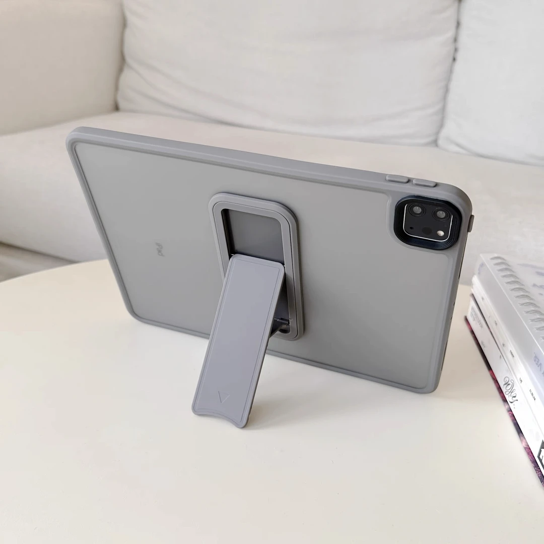 支架肤感磨砂iPadMini6平板保护套Air6/5/4耐脏10/9/8/7硬Pro11寸