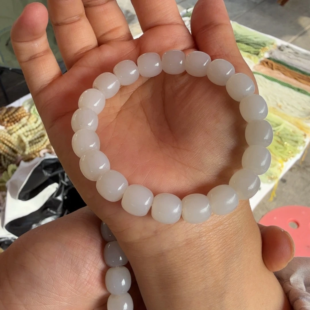 和田玉未镶嵌颈饰D烟灰白手串多样性拍一发一