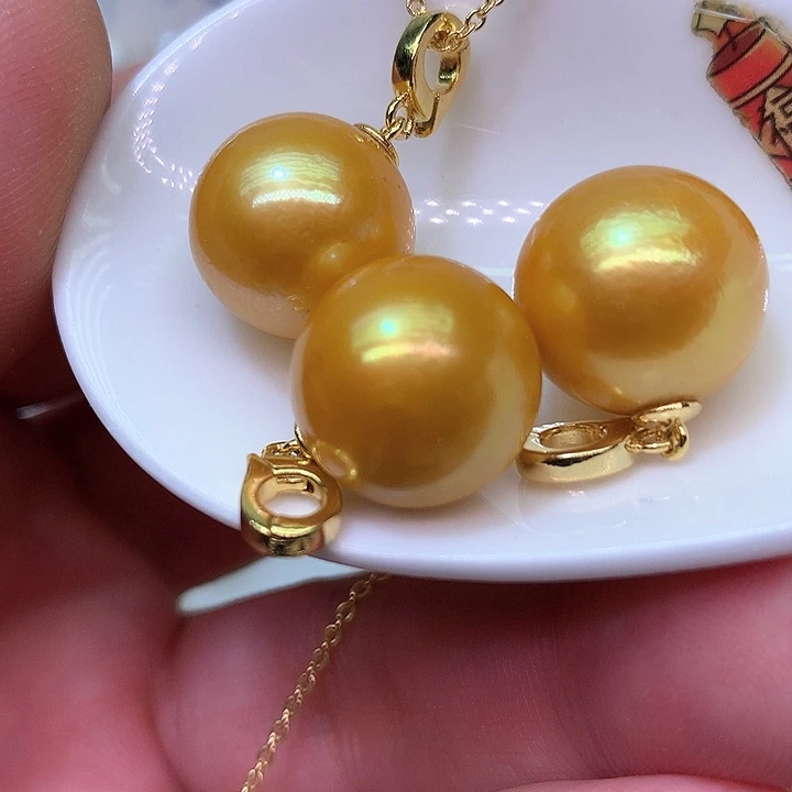 银S925镶嵌耳饰淡水珍珠