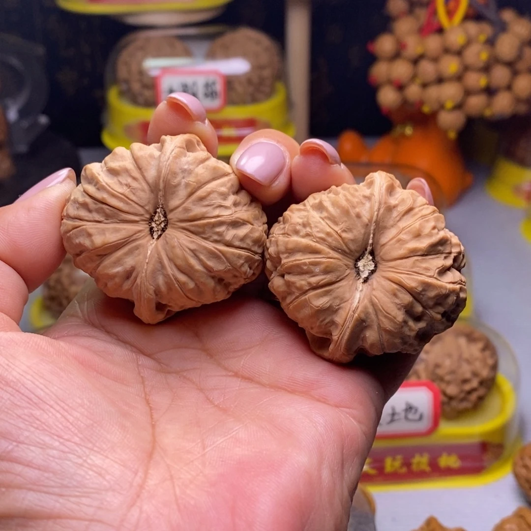 把件文玩核桃果***条南瓜墩