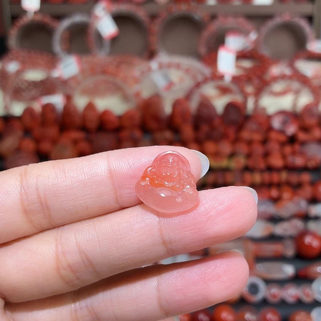 南红玛瑙未镶嵌颈饰小佛公