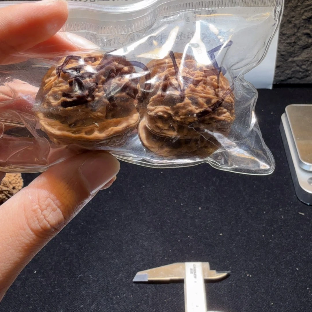 金***王文玩核桃吊坠游戏南疆石