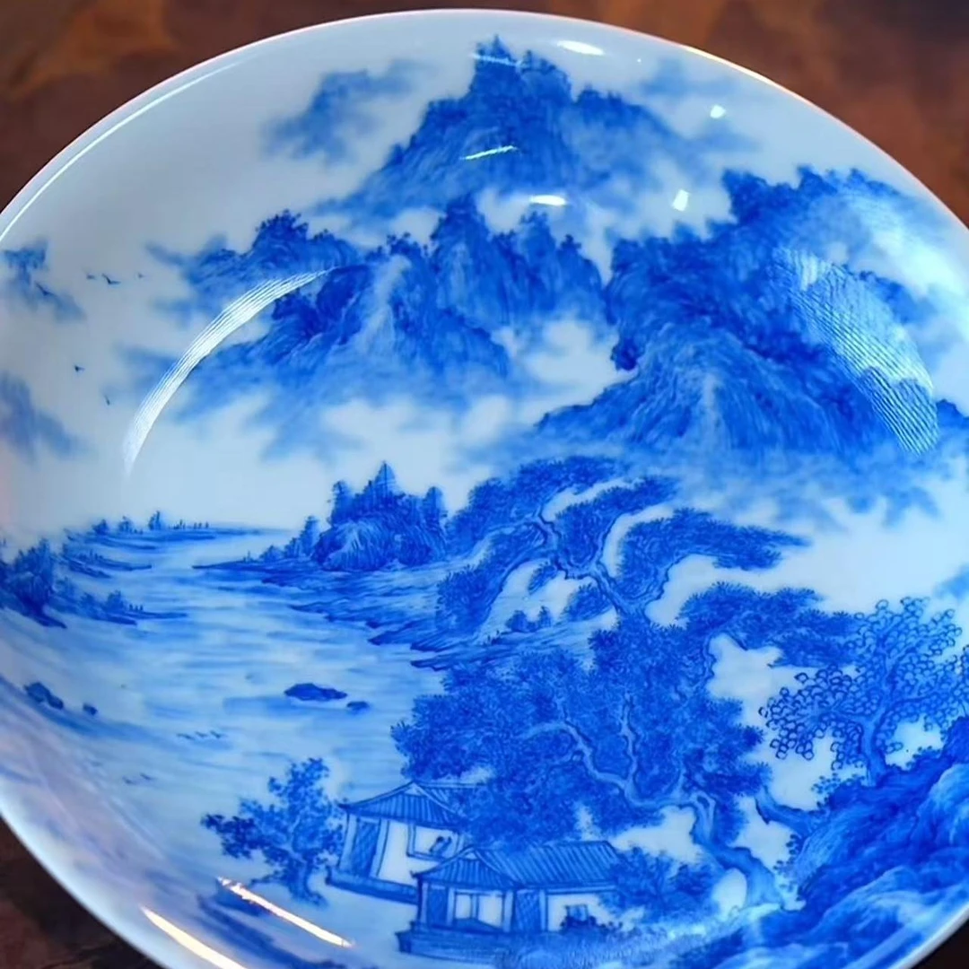 【熙呈堂】青花山水壶承