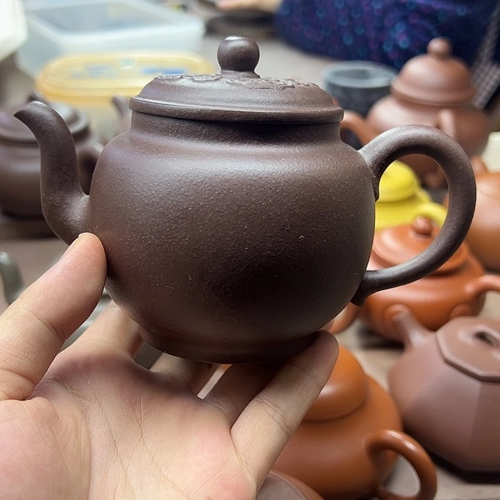 紫砂茶宠飞*宫灯紫泥