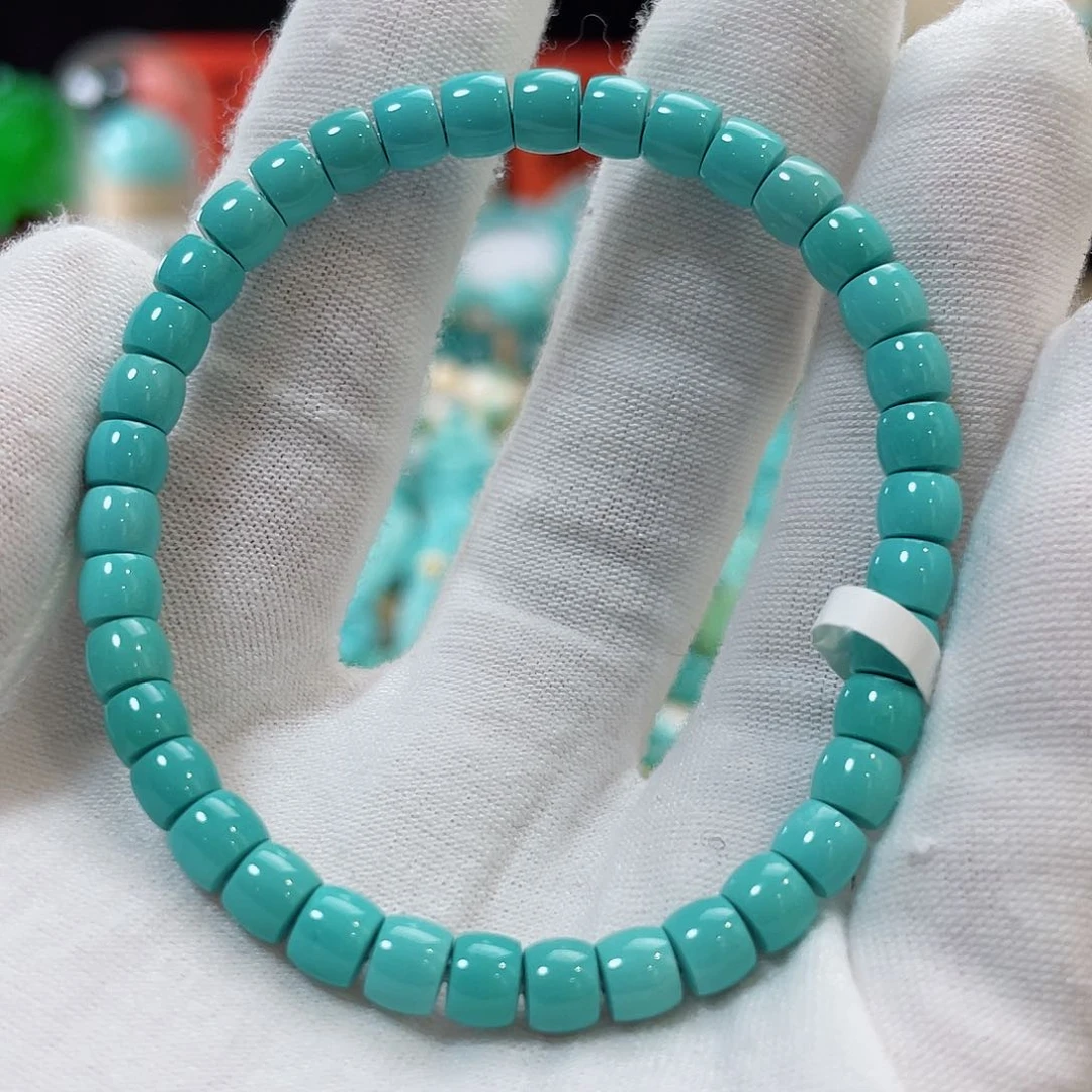 绿松石珠宝奇石未镶嵌尺寸5.5圈口16