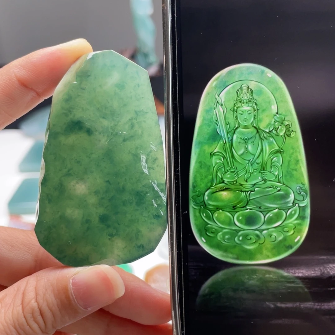 定制翡翠未镶嵌包工