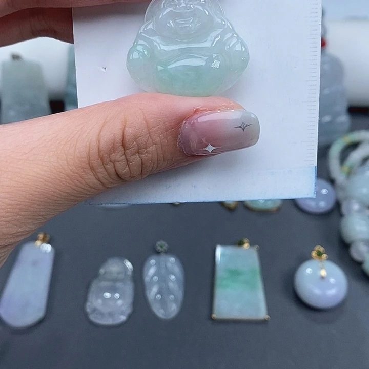 翡翠未镶嵌颈饰12345678