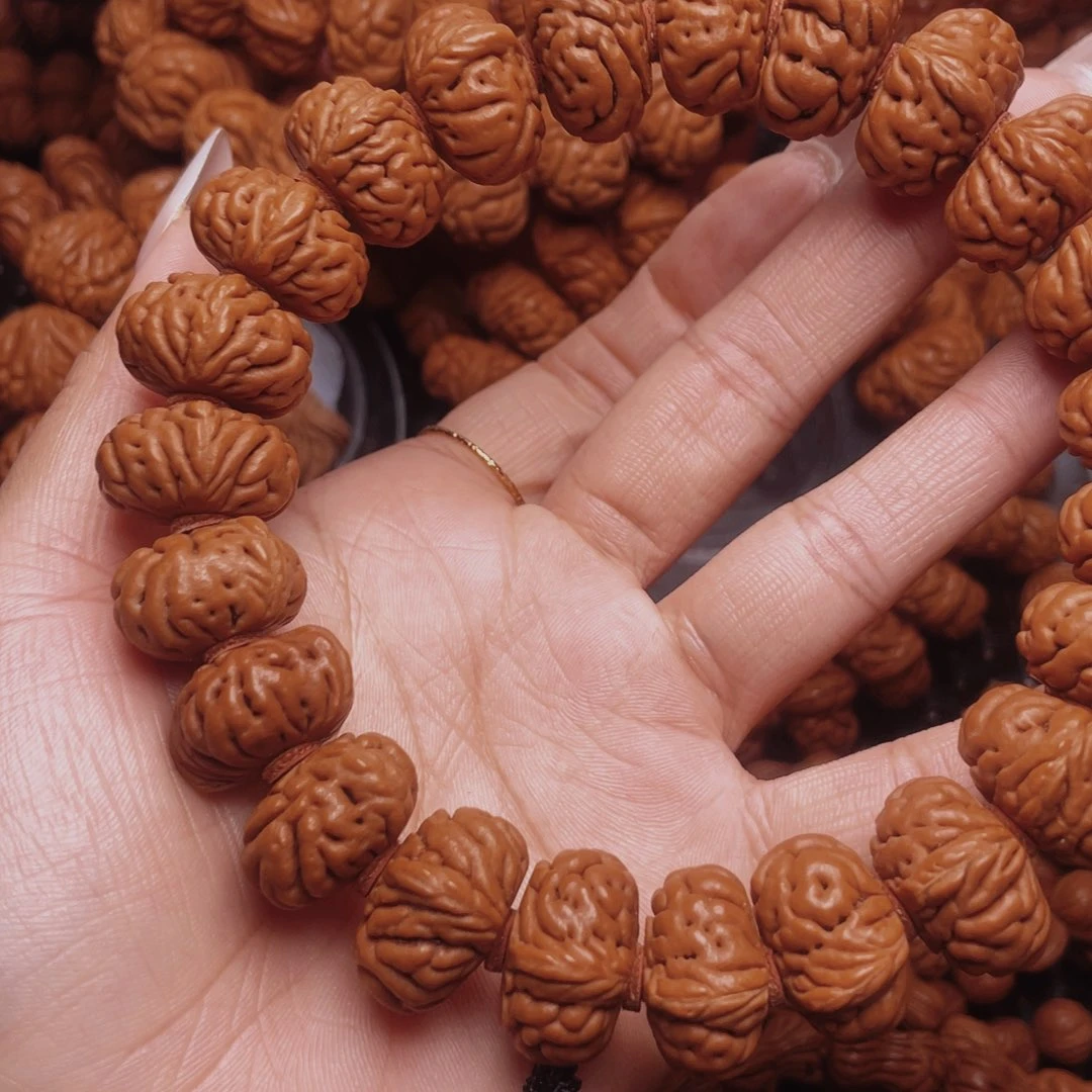 1***3把件文玩核桃龙纹桃核手