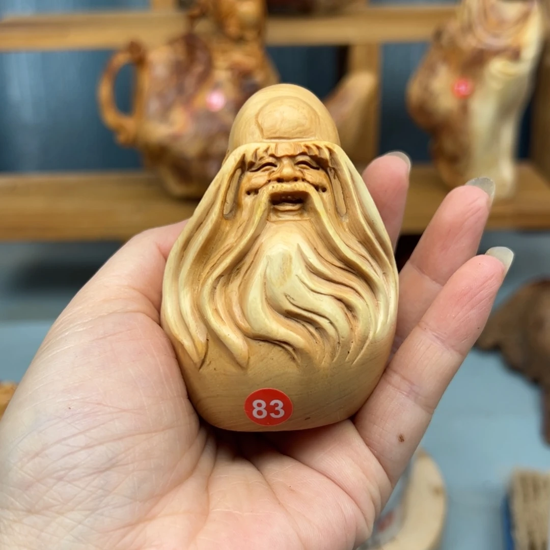 守****木崖柏木摆件手把件
