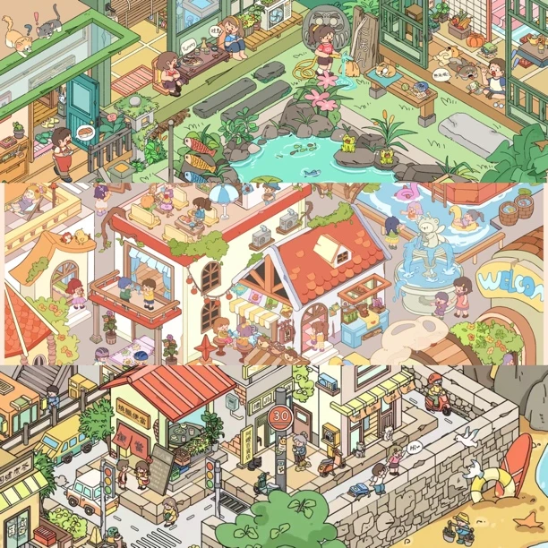 易然文创6.0DIY解压免剪3D立体造景贴纸特油亮膜