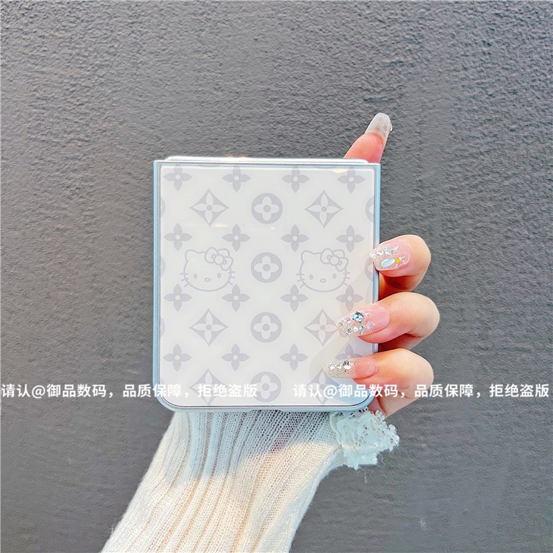 （华为novaflip系列）金属折叠玻璃壳适用华为novaflip手机壳防摔潮