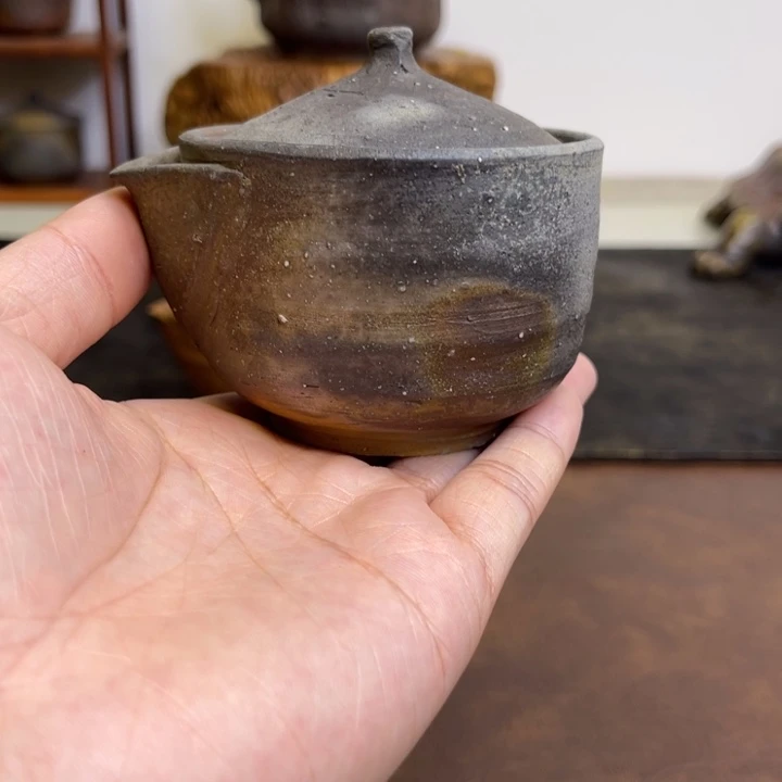 备前烧作品山本陶秀，微瑕