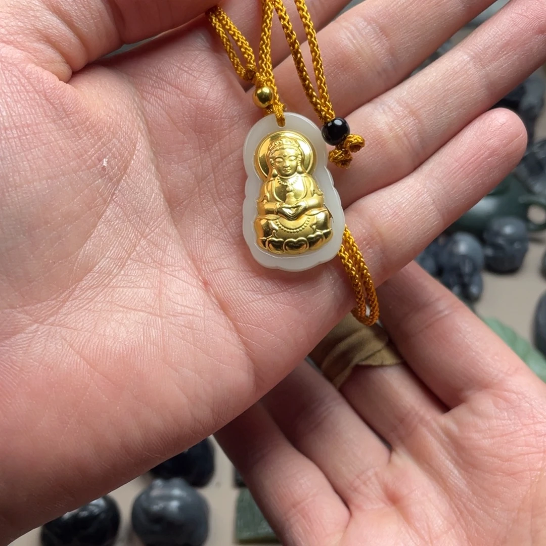 和田玉未镶嵌挂件