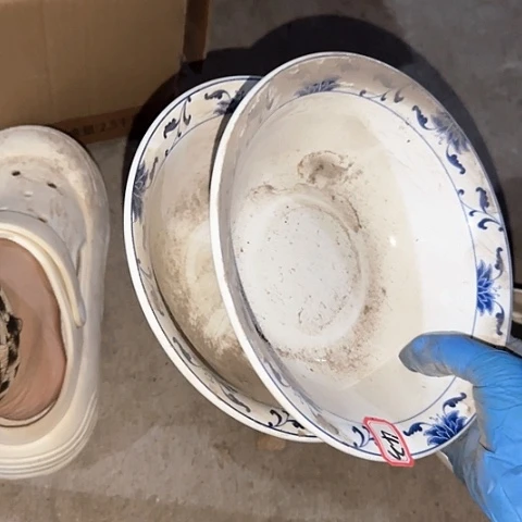 瓷片五*国营厂库存微瑕20厘米42