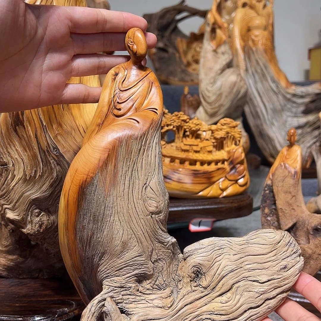 柏木（崖柏）悟*崖柏木手把件摆件