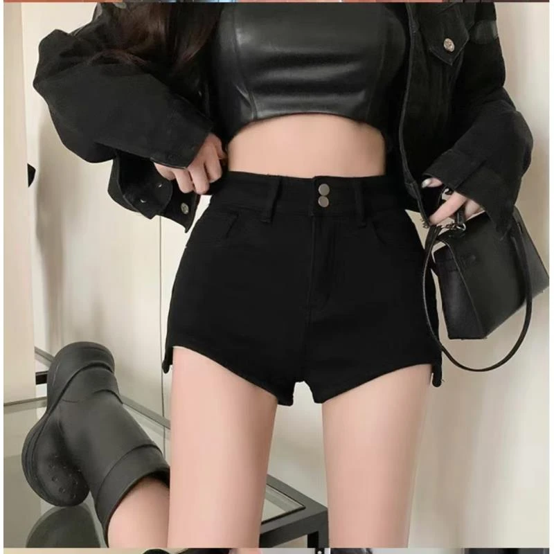 李馨儿【PS短裤】牛仔辣妹显瘦网红高腰时尚休闲夏季韩版舒适百搭