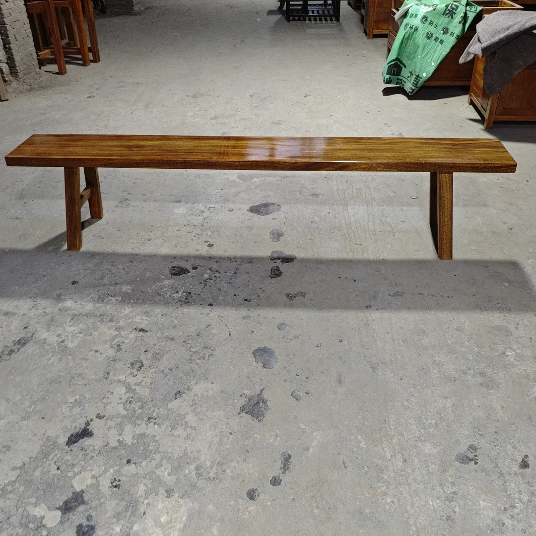 实木奥坎条凳长度2.2m