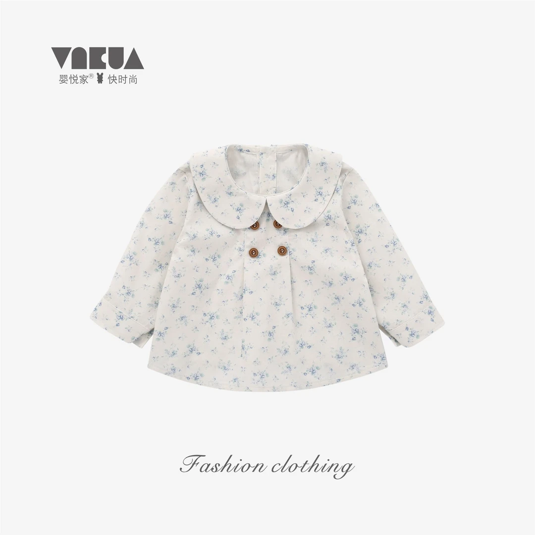 婴悦家春秋款女宝宝甜美洋气可爱百搭甜蜜乐园女童上衣 88409