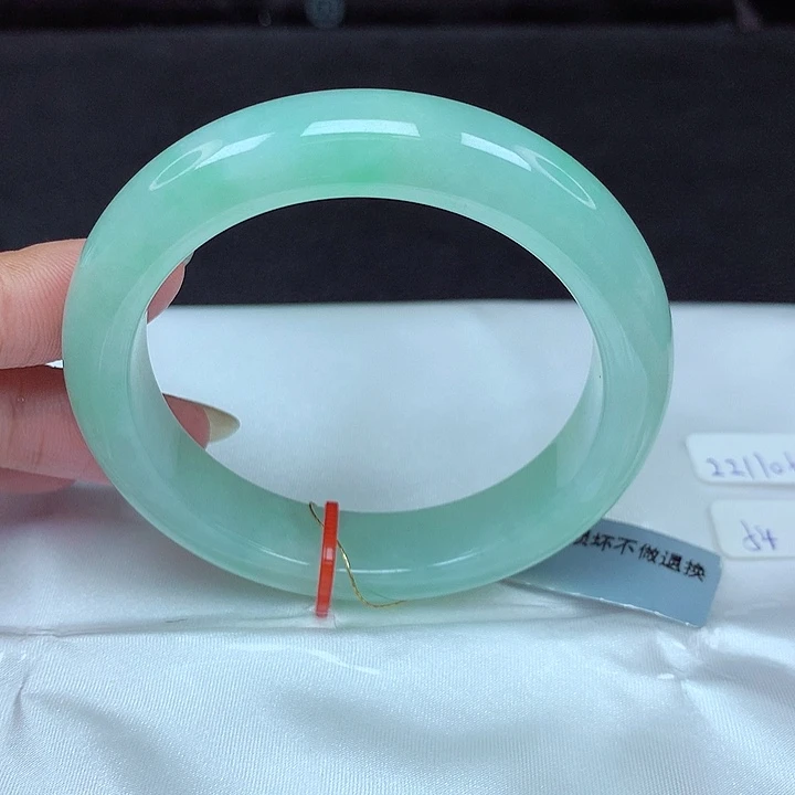 翡翠未镶嵌手镯54圈073
