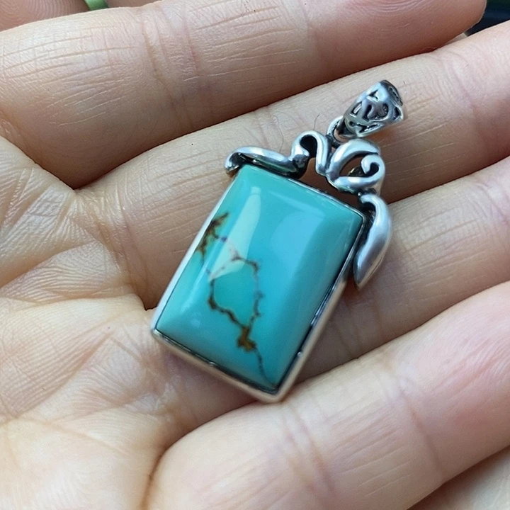 绿松石银S925镶嵌配饰