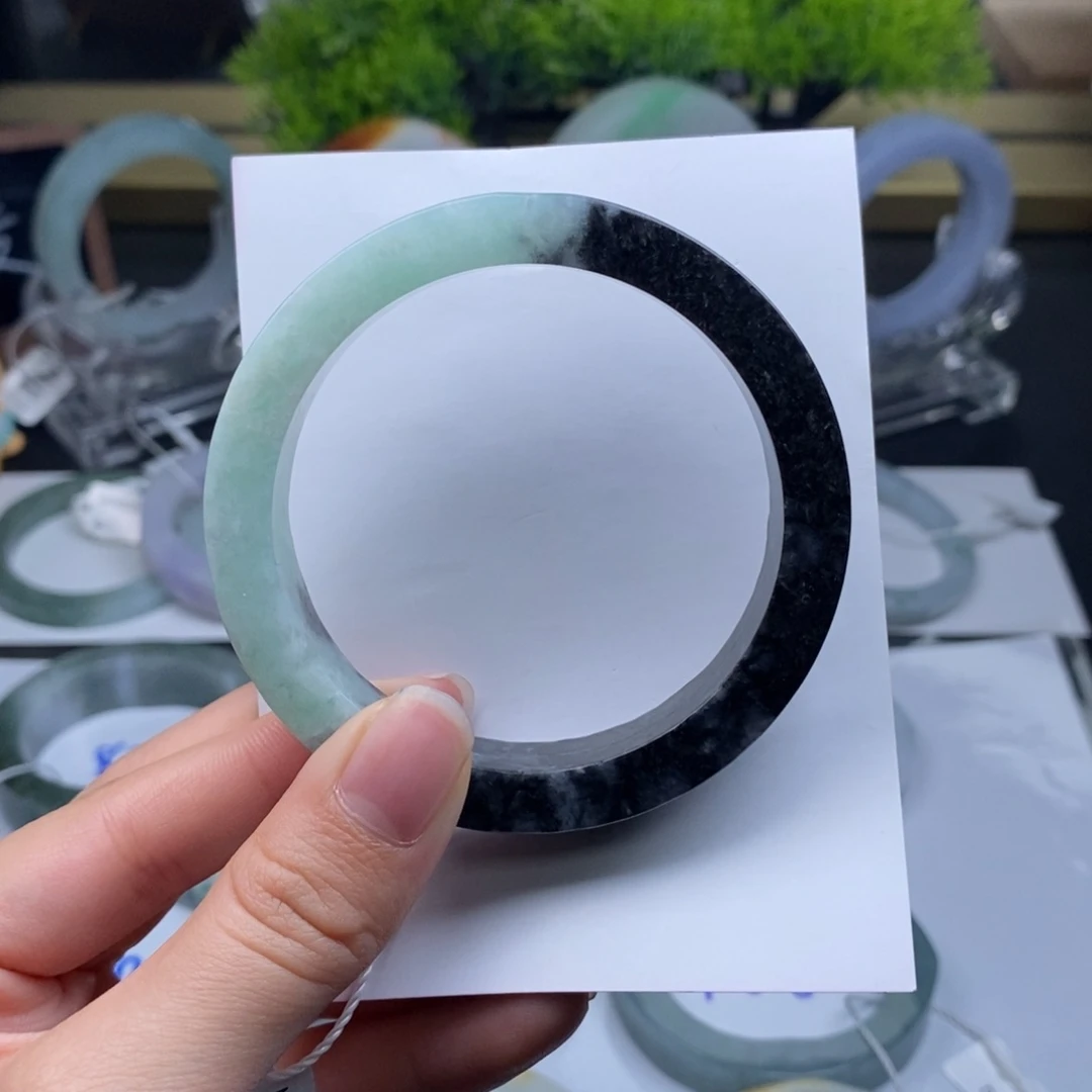 未镶嵌手镯定制翡翠阴阳割昏晓